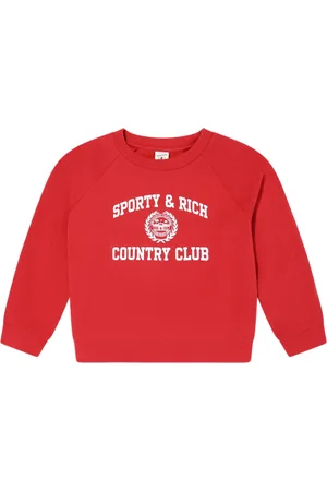 Sporty & Rich Sweatshirts, unisex, , 4 Y, Varsity Crest Sweatshirt