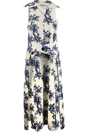 Nina Ricci Long Fluid Robe with Front Button Fastening