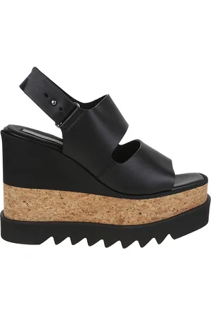 Stella McCartney Double Strap Block Heel Sandals