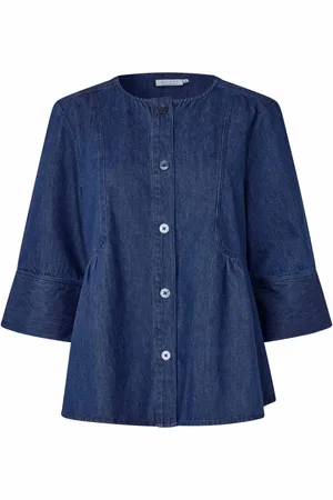 Masai Denim Shirts, female, , L, Dark Denim A-line Jacket