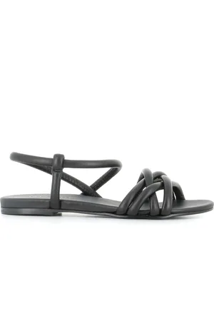 ROBERTO DEL CARLO Flat Sandals, female, , 7 UK, Leather Cross Strap Sandal
