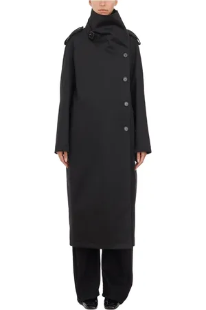 Courrèges Trench Coats, female, , S, Long Cotton Trench Coat