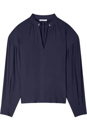 Patrizia Pepe Georgette V-Neck Blouse