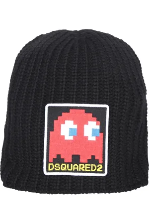 Dsquared2 Beanies, male, , ONE SIZE, Knitted Logo Patch Beanie