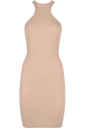 ANDREA ADAMO Knitted Dresses, female, , 2XS, Ribbed Knit Dress with Elasticated Waist
