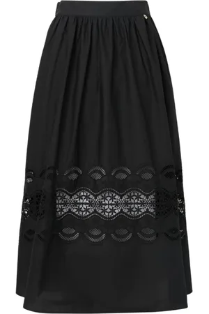 Liu Jo Midi Skirts, female, , XS, Cotton Long Skirt with Zipper