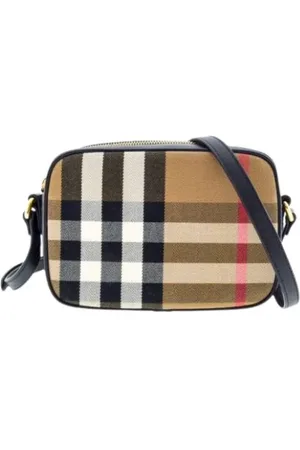 Burberry Cross Body Bags, female, , ONE SIZE, Camera Crossbody Bag with Check Print