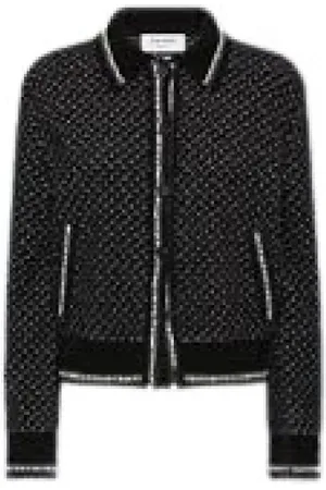 Thom Browne Tweed Jackets, female, , XS, Stylish Bomber Jacket