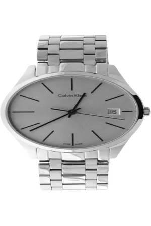 Calvin Klein Elegant Quartz Watch with Silver Dial