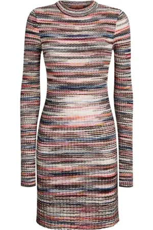 Missoni Multicolour Knitted Dress Crew Neck
