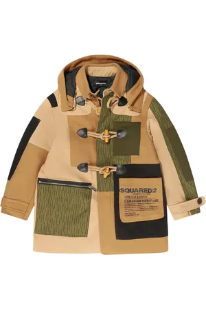 Dsquared2 Winterjackets, male, , 12 Y, Patch Hooded Duffle Coat