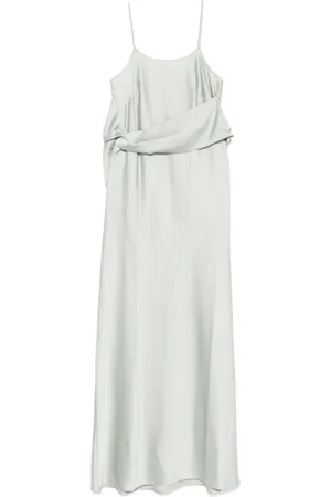 D.EXTERIOR Maxi Dresses, female, , S, Sage Draped Detailing Dress