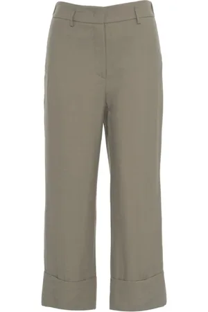 Gender Wide Trousers, female, , S, Chic Trousers with Turn-Ups