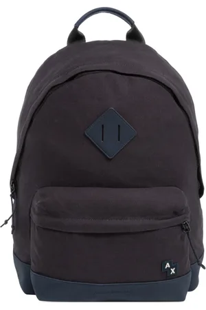 Armani Exchange Backpacks, male, , ONE SIZE, Stylish Zip Closure Plain Backpack