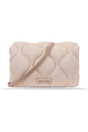 Miu Miu Shoulder Bags, female, , ONE SIZE, Quilted Shoulder Bag with Magnetic Button