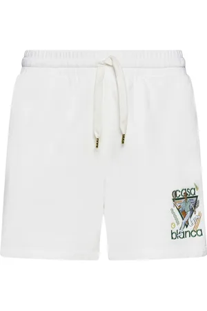 Casablanca Casual Shorts, male, , S, Embroidered Cotton Sweatshorts