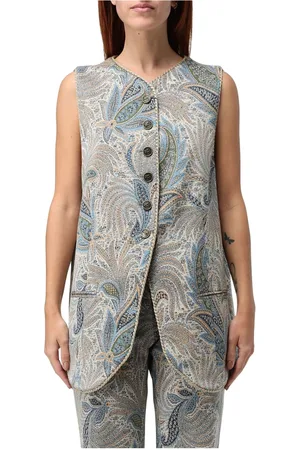 Etro Vests, female, , M, Paisley Jacquard Waistcoat