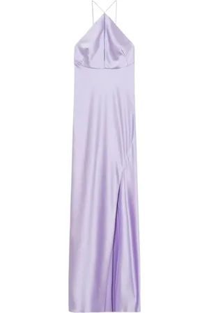 Patrizia Pepe Gowns, female, , M, Lilac Lingerie Dress with Shiny Details