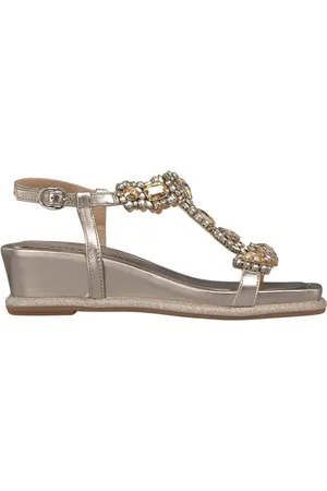 Alma en Pena Wedge type sandal rhinestones
