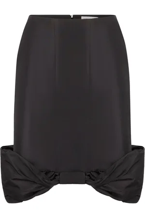 Nina Ricci Taffeta Bow Peplum Midi Skirt