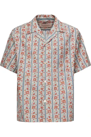 VALENTINO GARAVANI Red Cotton Shirt with Button Closure