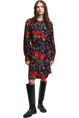 GANT Midi Dresses, female, , XS, Dress with Printed Roses