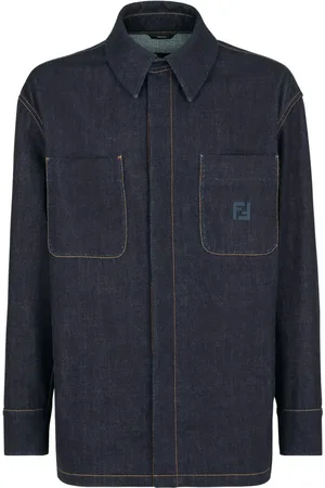 Fendi Denim Jackets, male, , M, Jeans Jacket Denim
