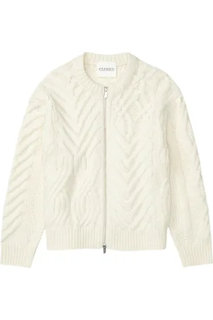 Closed Cable Knit Cardigan