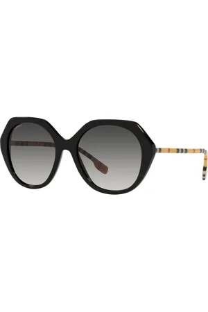Burberry Sunglasses, female, , 55 MM, Black/Grey Shaded Sunglasses