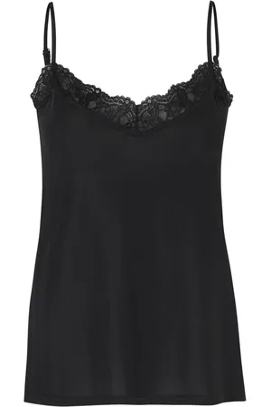 Masai Sleeveless Tops, female, , XL, Basic Top with Adjustable Straps and Lace Trim