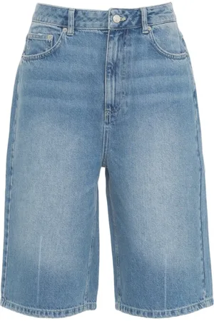 Herskind Denim Shorts, female, , M, Distressed Denim Bermuda Shorts
