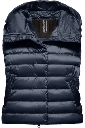 Bomboogie Shiny Nylon Padded Vest with Hood