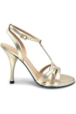 ROBERTO FESTA High Heel Sandals, female, , 3 UK, Platinum Leather Sandal Made in Italy