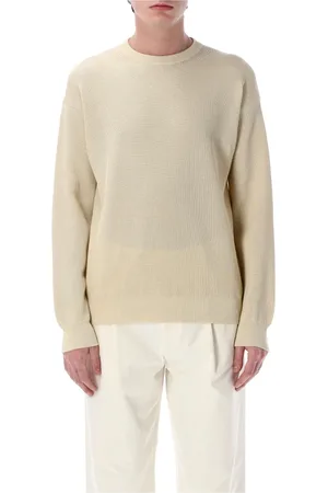 Auralee Rib Knit Ivory Sweatshirt Ss25