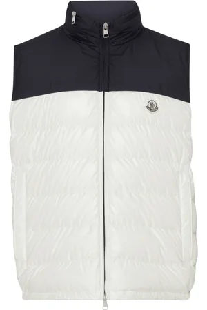 Moncler Vests, male, , L, Ecru Down Vest Cerces