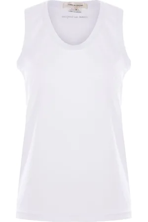 Comme des Garçons Sleeveless Logo Print Top