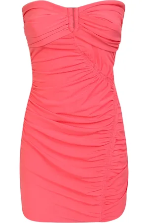 Self-Portrait Short Dresses, female, , S, Ruched Strapless Mini Dress