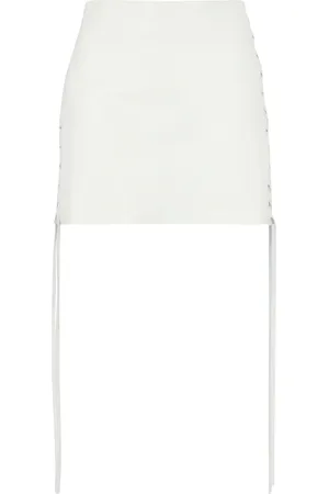 SALVATORE SANTORO Short Skirts, female, , M, Adjustable Leather Mini Skirt