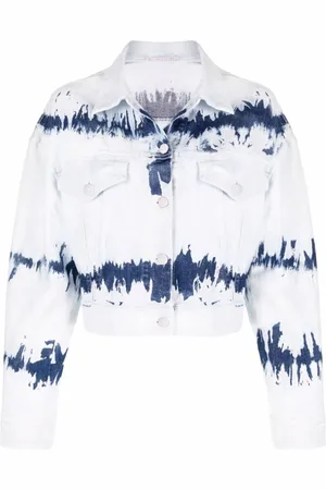 Stella McCartney Tie-Dye Cropped Denim Jacket