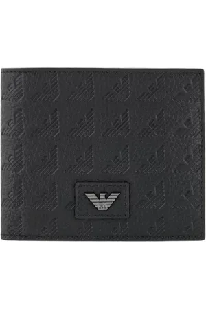 Emporio Armani Wallets & Cardholders, male, , ONE SIZE, Leather Wallet Eagle Design