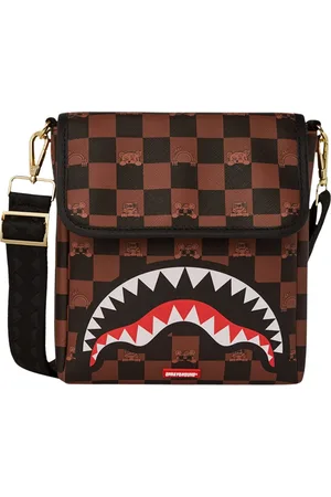 Sprayground Peeking Character Check Messenger Sling Bag