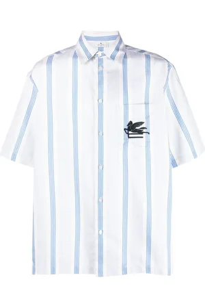 Etro Pegaso Logo-Embroidered Cotton Shirt