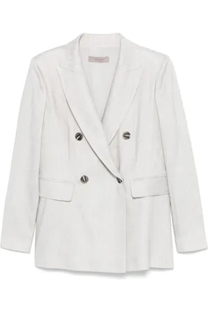 D.EXTERIOR Blazers, female, , M, Grey Jacket with Button Fastening