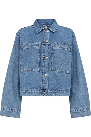 soyaconcept Denim Jackets, female, , S, Modern Denim Jacket with Button Closure