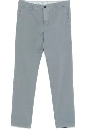 Incotex Slim Fit Steel Blue Trousers