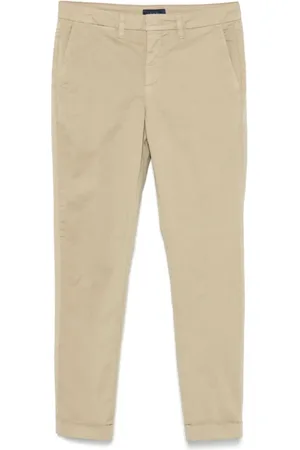 FAY Straight Trousers, male, , W36, Taupe Trousers with Pockets