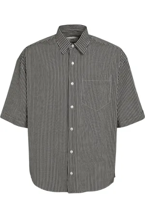 Ami Boxy Fit Black Chalk Short Sleeve Shirt