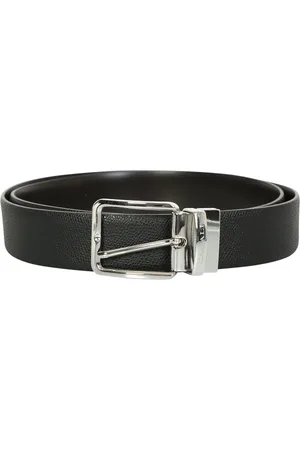 CANALI Belts, male, , 90 CM, Belt with Grained Texture