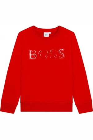 HUGO BOSS Sweatshirts, male, , 16 Y, Junior Rouge Sweatshirt