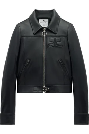 Courrèges Leather Jackets, female, , L, Leather Jacket